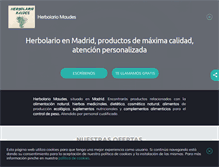 Tablet Screenshot of herbolariomaudesmadrid.com